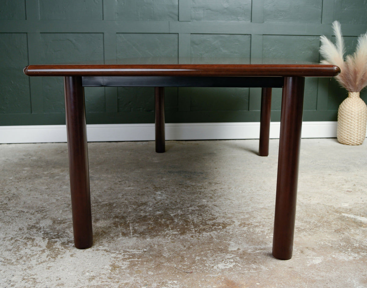 Mid Century Style Mahogany Dining Table or Boardroom Table - 7 FT - 8 Seater