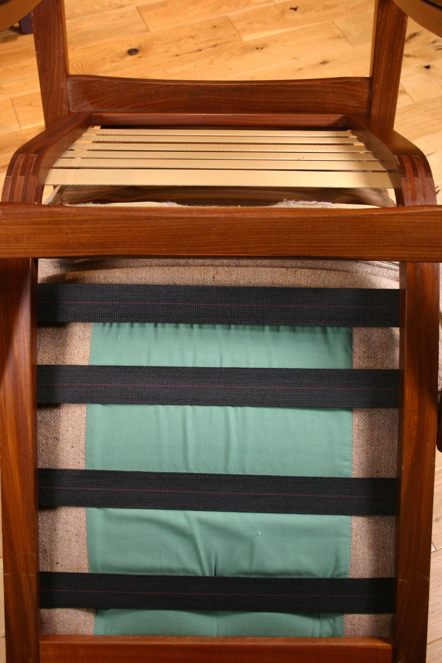 Pair of Mid-Century Guy Rogers ‘Virginia’ Teak Armchairs, 1960s