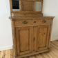 Antique Victorian Pine Chiffonier, Rustic Solid Wood Sideboard, Art Deco Handle Dresser, Natural Patina Storage Cabinet, Old English Buffet
