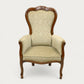 Vintage French Style Armchair Louis Philippe 3 Arch Spoon Back FREE UK Delivery. SBR10825/1308E