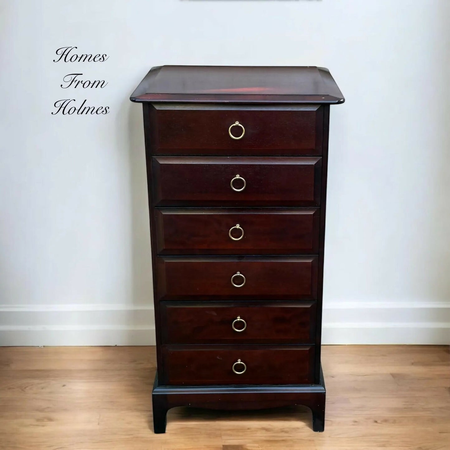 Available for commission Stag 6 drawer chest of drawers / stag dresser / stag furniture / stag chest of drawers / stag tallboy / Rare