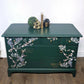 Stag green chest of drawers