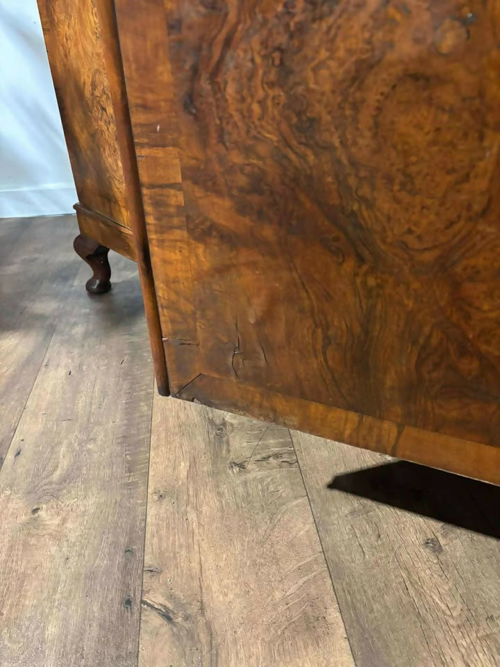 Vintage Burr Walnut Double Wardrobe