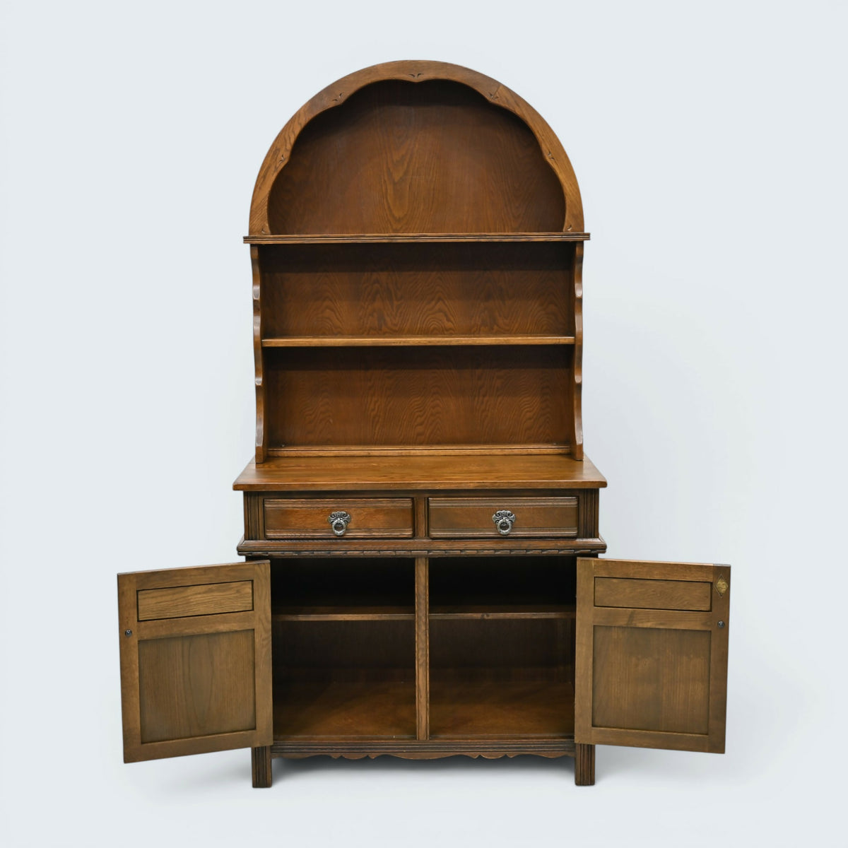 Old Charm Dome Oak Dresser In Light Oak Finish Tudor Style FREE UK Delivery