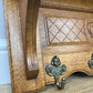 Coat Rack Vintage French Carved Oak Wall Mounted 5 Hooks Rack Hanger LOT 6210