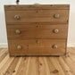 Antique Victorian Pine Chest of Drawers Rustic Stripped Pine