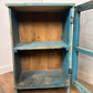 Rustic Indian Reclaimed Wood Blue Distressed Cabinet