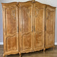 Wardrobe Vintage French Louis XVI Style Oak Four Door Carved Armoire LOT 6384
