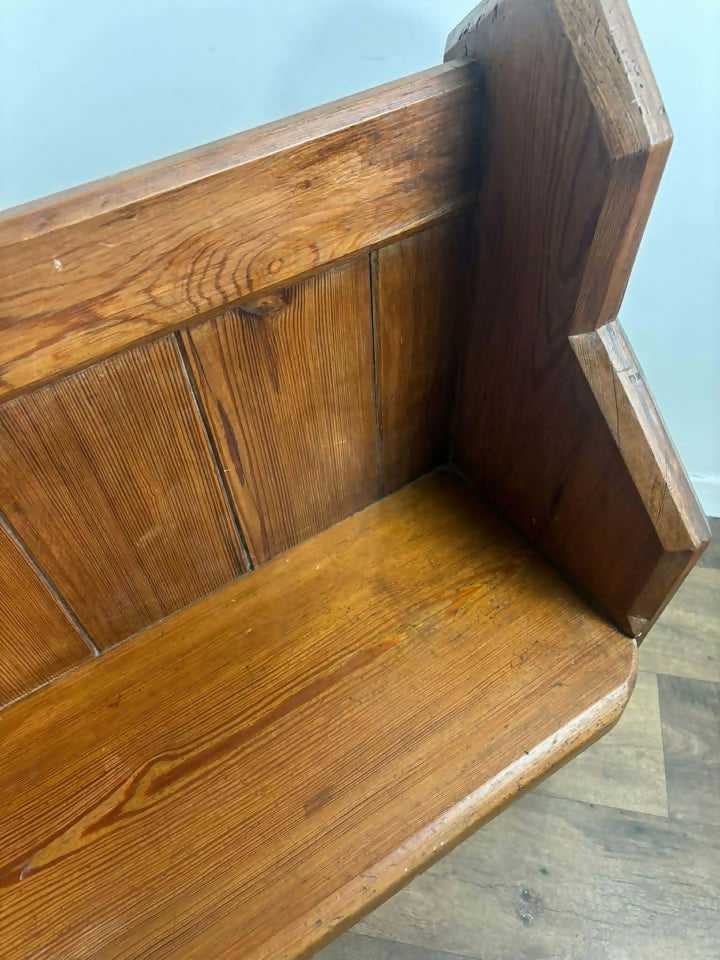 Victorian Pitch Pine Pew