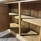 Contemporary Stripped Pine Three Door Cabinet