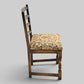 4 Old Charm Oak Dining Chairs Ladderback Tudor Fabric Light Oak FREE UK Delivery