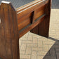Small Vintage Victorian Pine Pew, 1800s