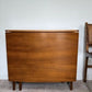 Mid Century Modern Teak Drop Leaf Dining Table Vintage Space Saving Gate Legs