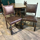 Vintage Refectory Dining Table With Six Chairs7