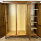Wardrobe Vintage French Style Oak Triple Door Carved Armoire Cabinet LOT 6525