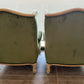 Extremely Comfortable Pair French Wing Back Arm Chairs