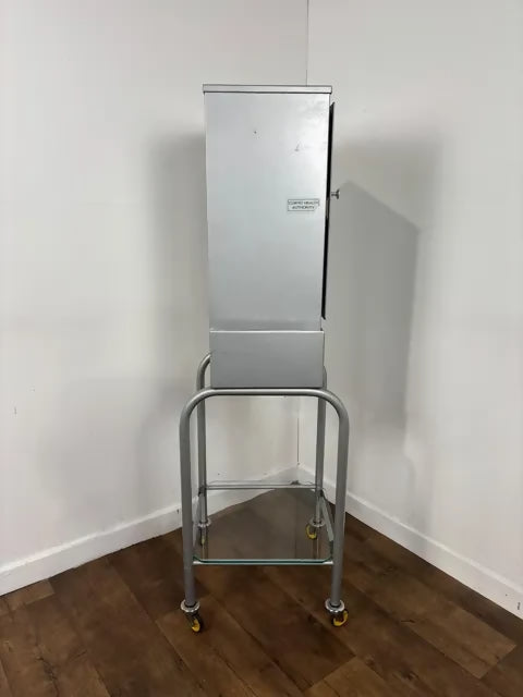 Vintage Clwyd Health Authority Medical Cabinet on Castors