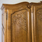 Wardrobe Vintage French Louis XVI Style Five Door Oak Carved Armoire LOT 6457