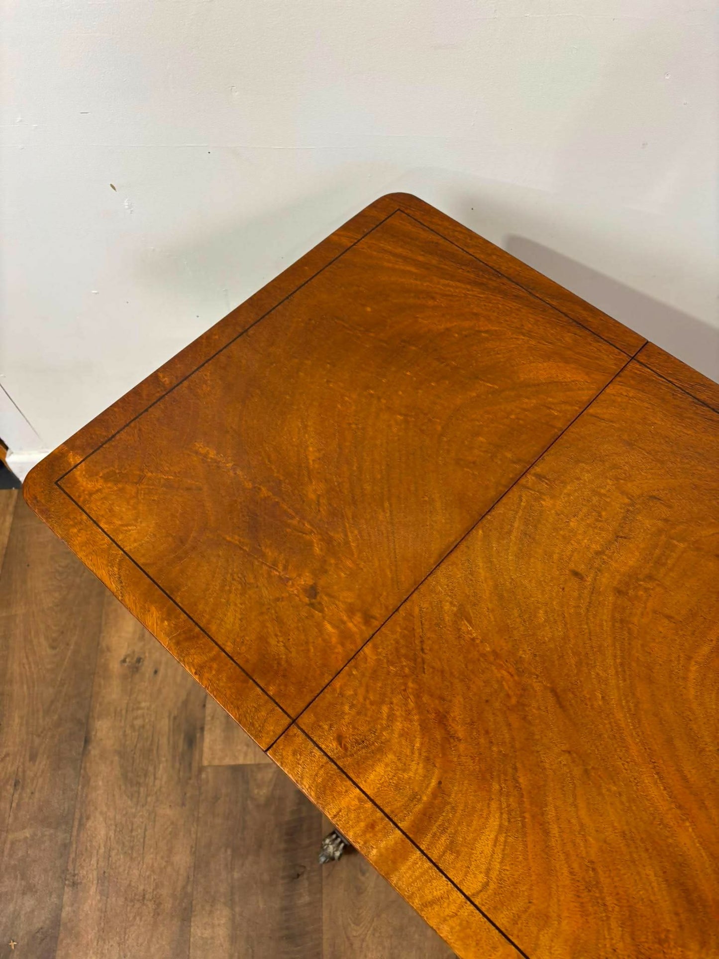 Reproduction Mahogany Drop Leaf Sofa Table with Drawers