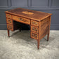 18th Century Marquetry Inlaid Mahogany Writing Desk
