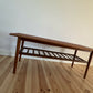 Mid Century Danish Teak Coffee Table Vintage Retro MCM Surfboard Style Coffee Table