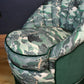 1960s Vintage Fluted Back Chair – Completely Reupholstered in Japanese-Inspired Designer Fabric