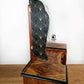 Restored 1940s Art Deco Burr Walnut Dressing Table - Black and Gold