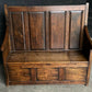 Antique Country Oak Bench, 1700s