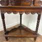 Antique Heavily Carved Oak Corner Cabinet
