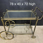 French Brass Cocktail Trolley