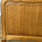 Bed Vintage French Louis Style Oak Double Bed Frame Carved Headboard LOT 6388