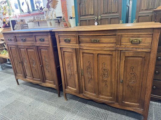 Pair Of French Sideboard Cupboards Chests