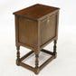 Old Charm Pedestal Cabinet Cupboard Linenfold Doors Tudor Brown FREE DELIVERY. SBR9087/0805D