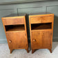 Vintage Bedside Cabinets Pair Circa 1950’s Wood, Beautiful Condition