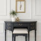 Pro spray painted Laura Ashley dressing table & stool dark grey