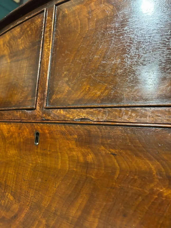 Georgian Mahogany Bow Front Chest Of Drawers1