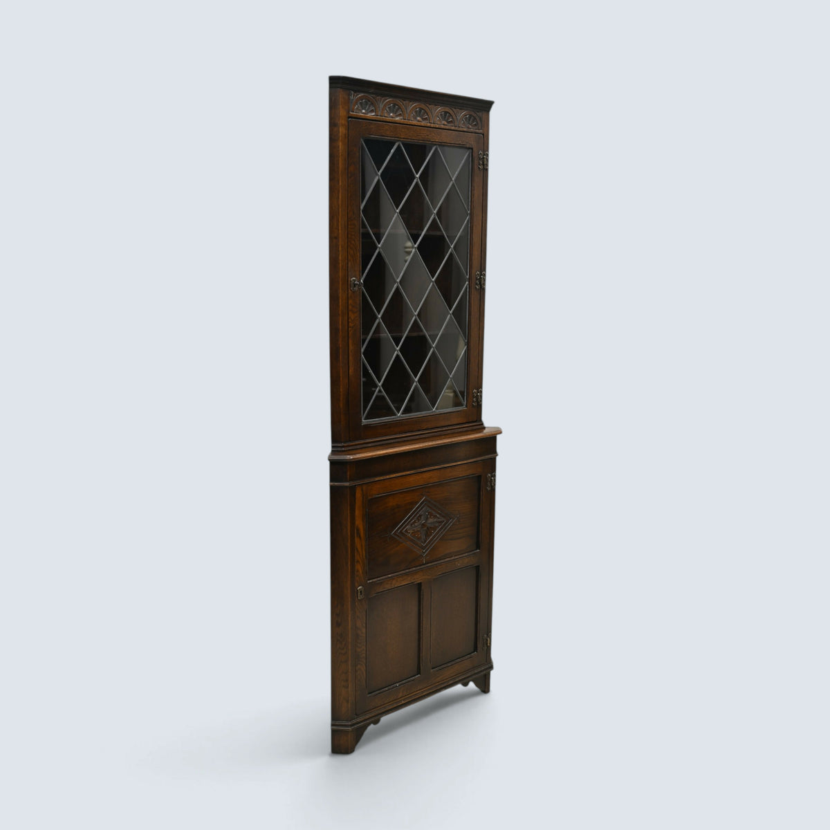Jaycee Corner Cabinet with Lower Cupboard & 3 Shelves FREE UK Delivery*