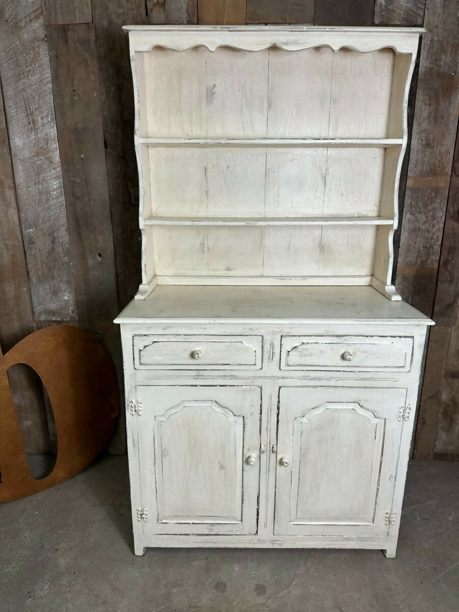 Vintage Painted Oak Dresser Housekeeper’s Cupboard