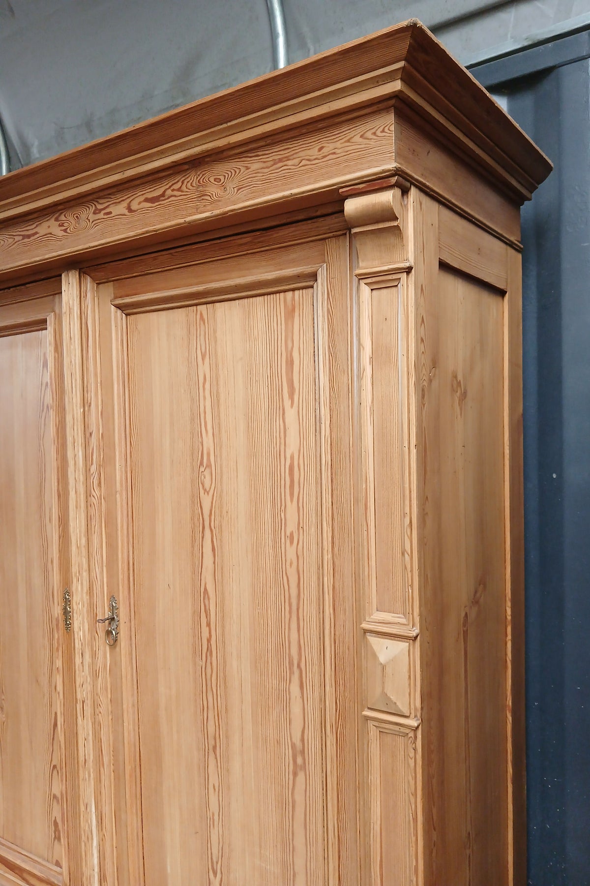 Large Antique Pine Wardrobe