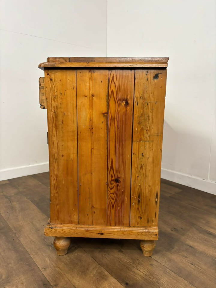 Vintage Stripped Pine Dresser Base / Sideboard