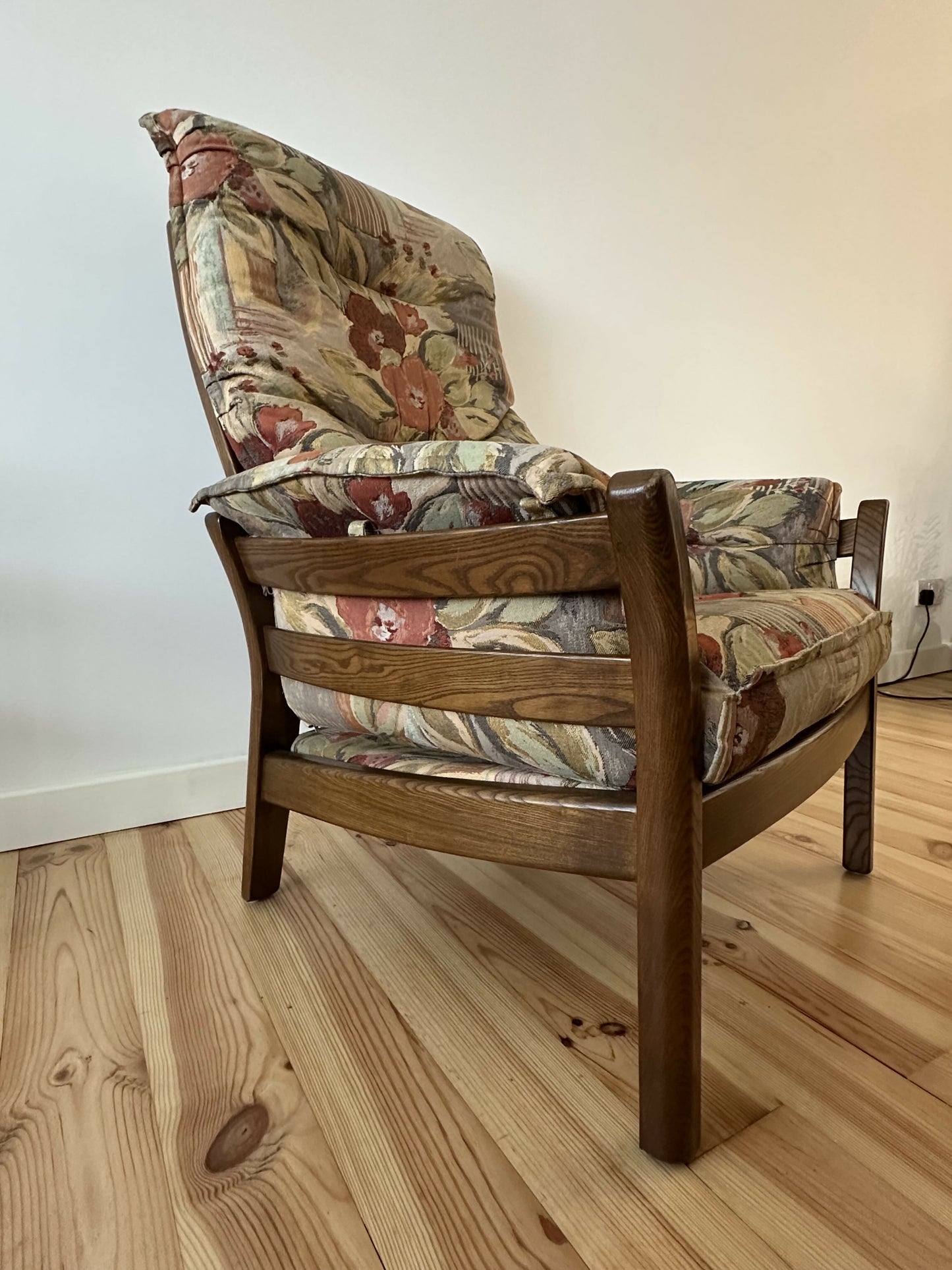 Vintage Ercol Saville Low Back Easy Chair Mid Century Ercol Arm Chair