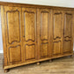 Wardrobe Vintage French Style Oak Five Door Carved Armoire Cabinet LOT 6111