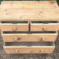 Vintage Pine 19th Century Victorian Chest Of Drawers