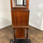 Large Edwardian Inlaid Walnut Bow Front Display Cabinet