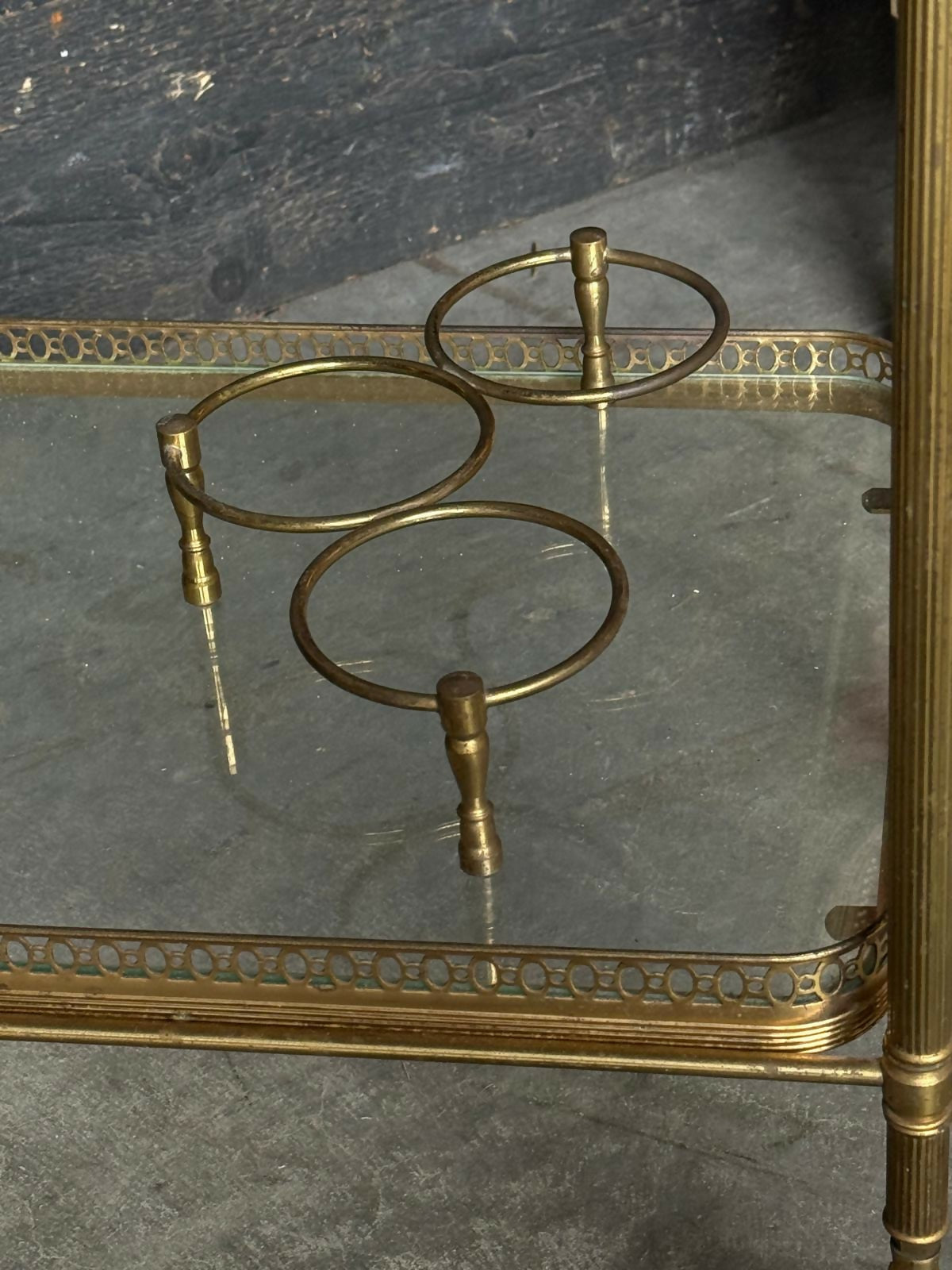 French Brass Cocktail Trolley