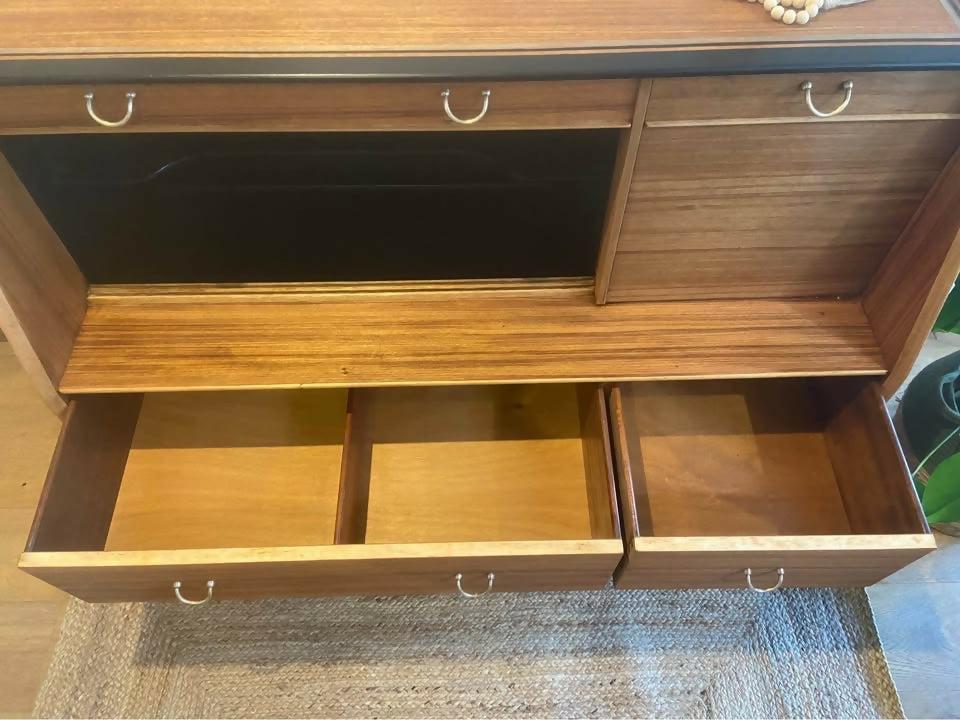 Vintage G Plan Tola and Black Sideboard