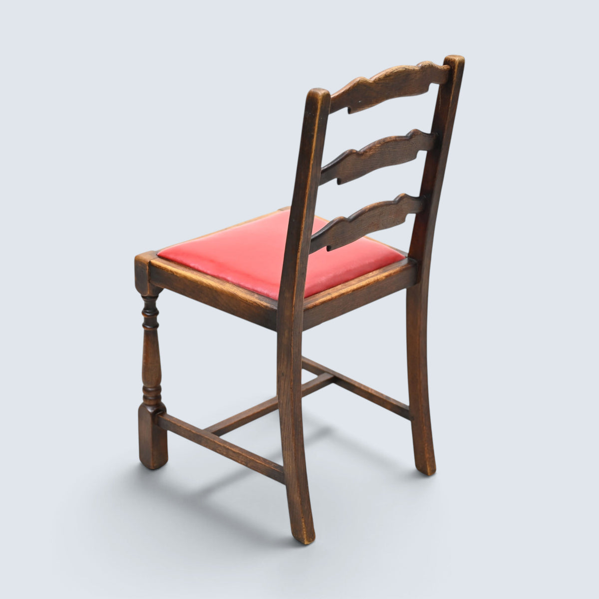 6 Maple & Co Dining Chairs Red Seat Pads Includes 2 Carvers FREE UK Delivery*