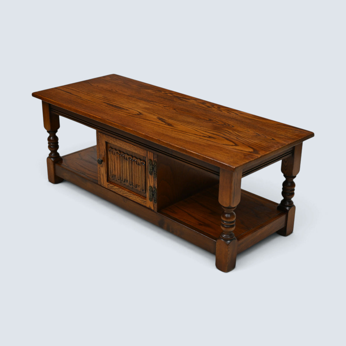 Old Charm Long Coffee Table Tudor Brown Centre Cupboard #1822 FREE UK Delivery*
