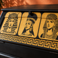 THE AFRICAN ASPECTS UPCYCLED - ONE-OFF FURNITURE ART - The Golden Dynasty Statement writing bureau