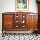 Rare Dutch Colonial Break Front Side Board Credenza South African Stink Wood